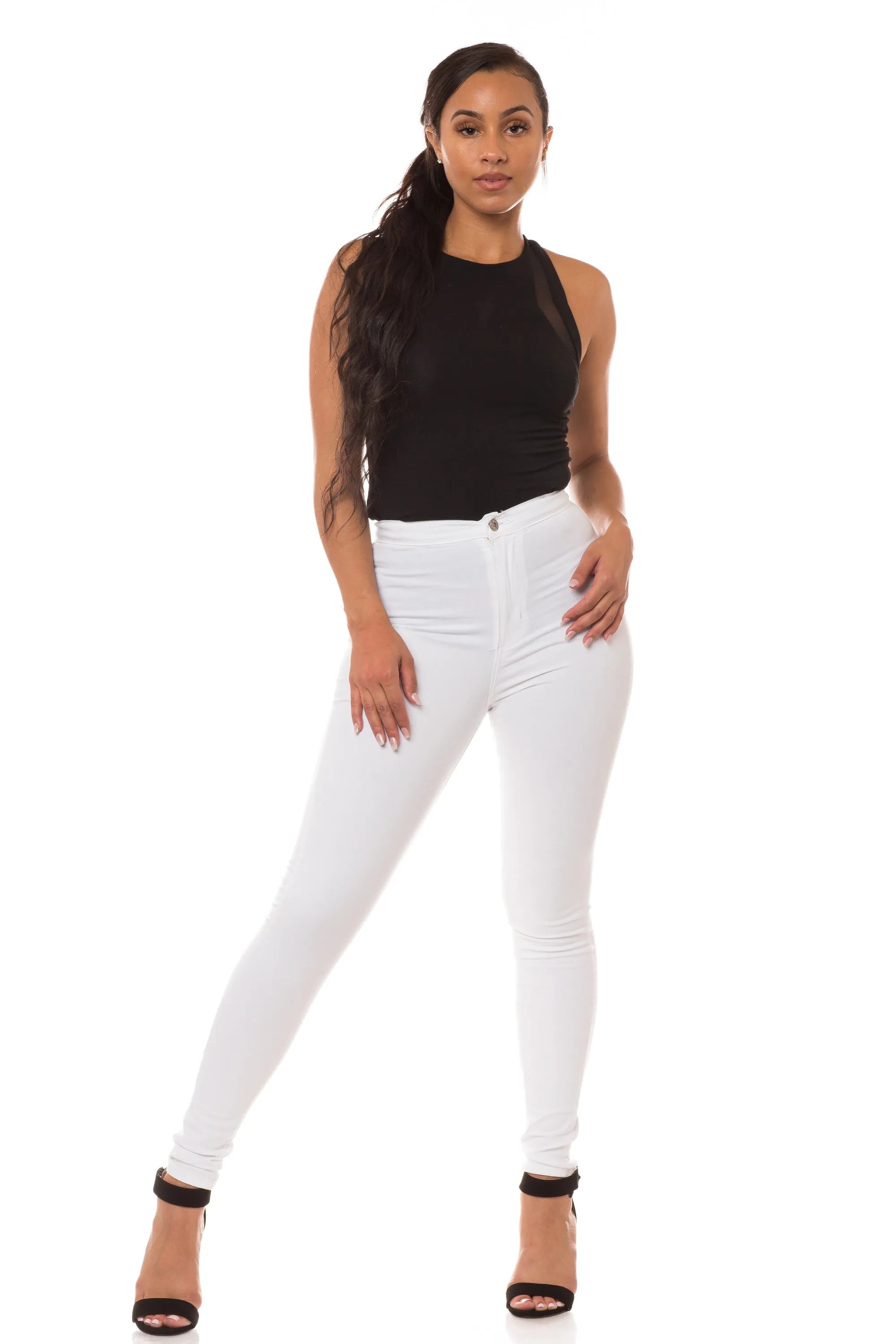 1170 Women's Super High Waisted Skinny Jeans