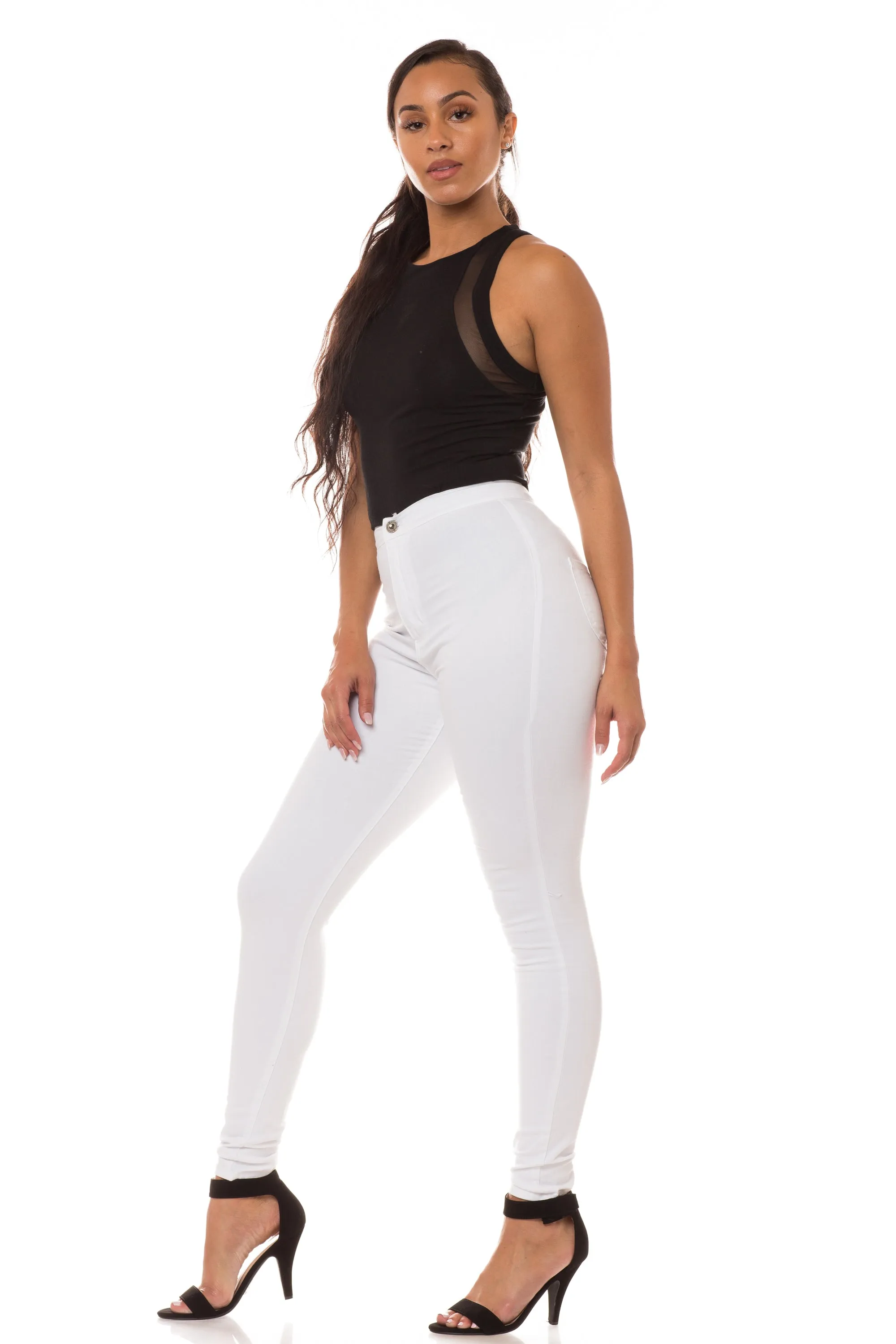 1170 Women's Super High Waisted Skinny Jeans