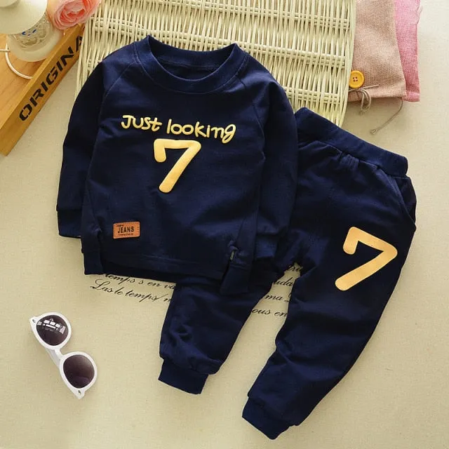 2Pcs/sets Children Infant Toddler Cotton Sportswear