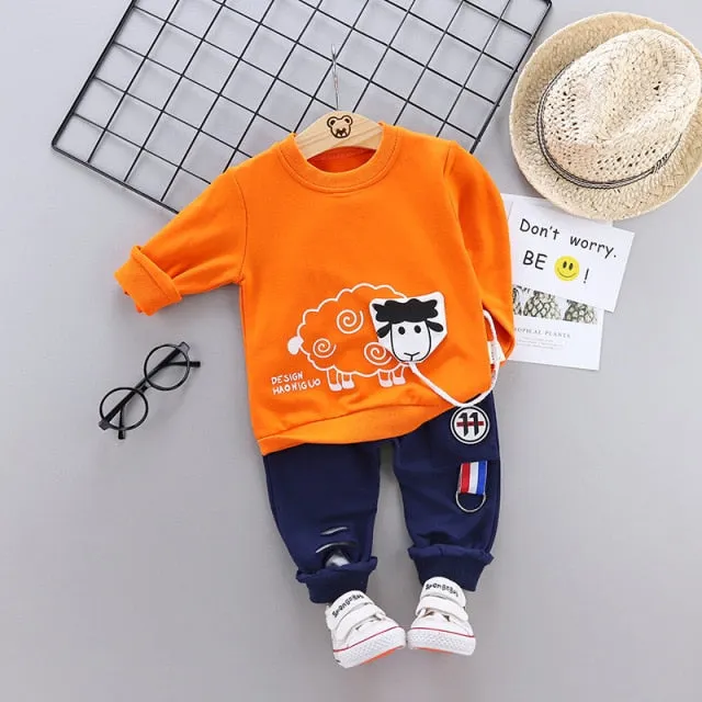 2Pcs/sets Children Infant Toddler Cotton Sportswear