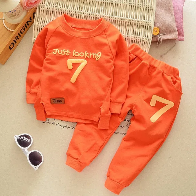 2Pcs/sets Children Infant Toddler Cotton Sportswear