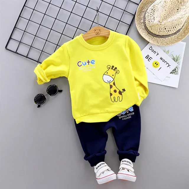 2Pcs/sets Children Infant Toddler Cotton Sportswear