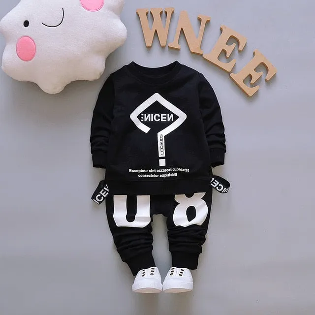 2Pcs/sets Children Infant Toddler Cotton Sportswear