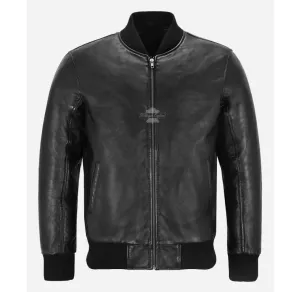 70'S CLASSIC BOMBER Leather JACKET Soft LEATHER RETRO JACKET