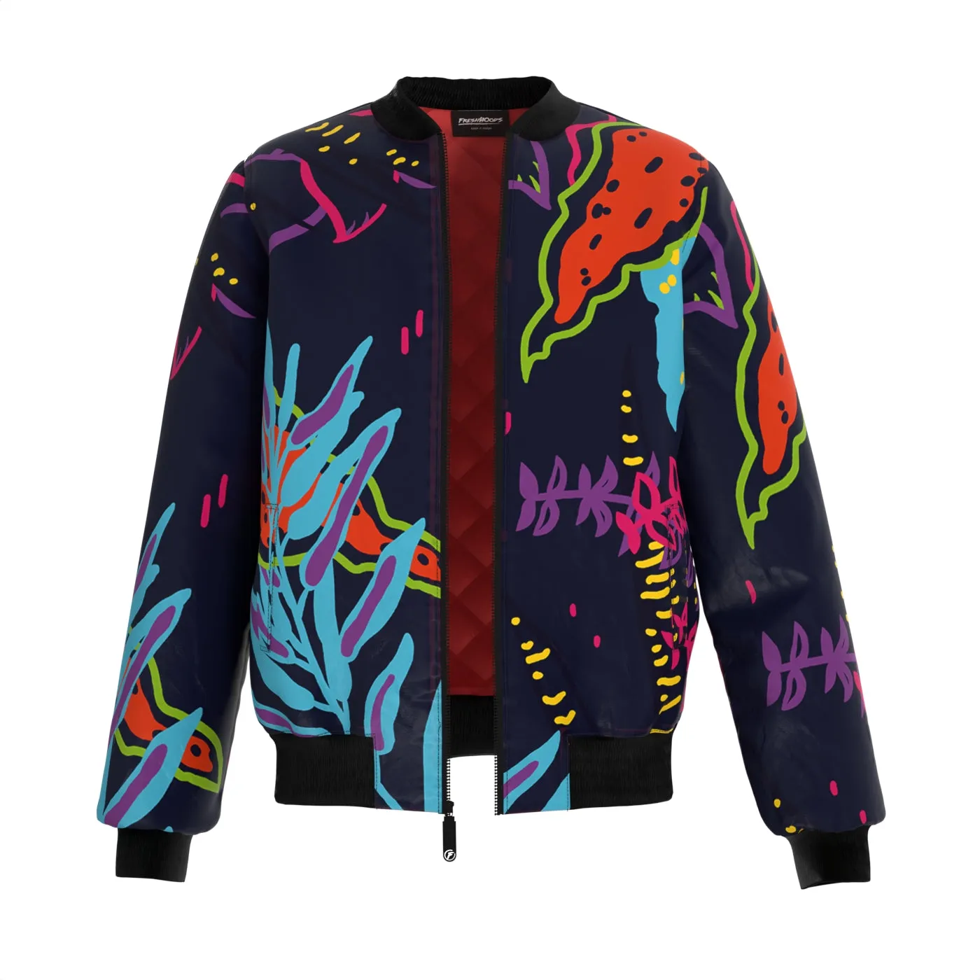 Abstract Garden Bomber Jacket