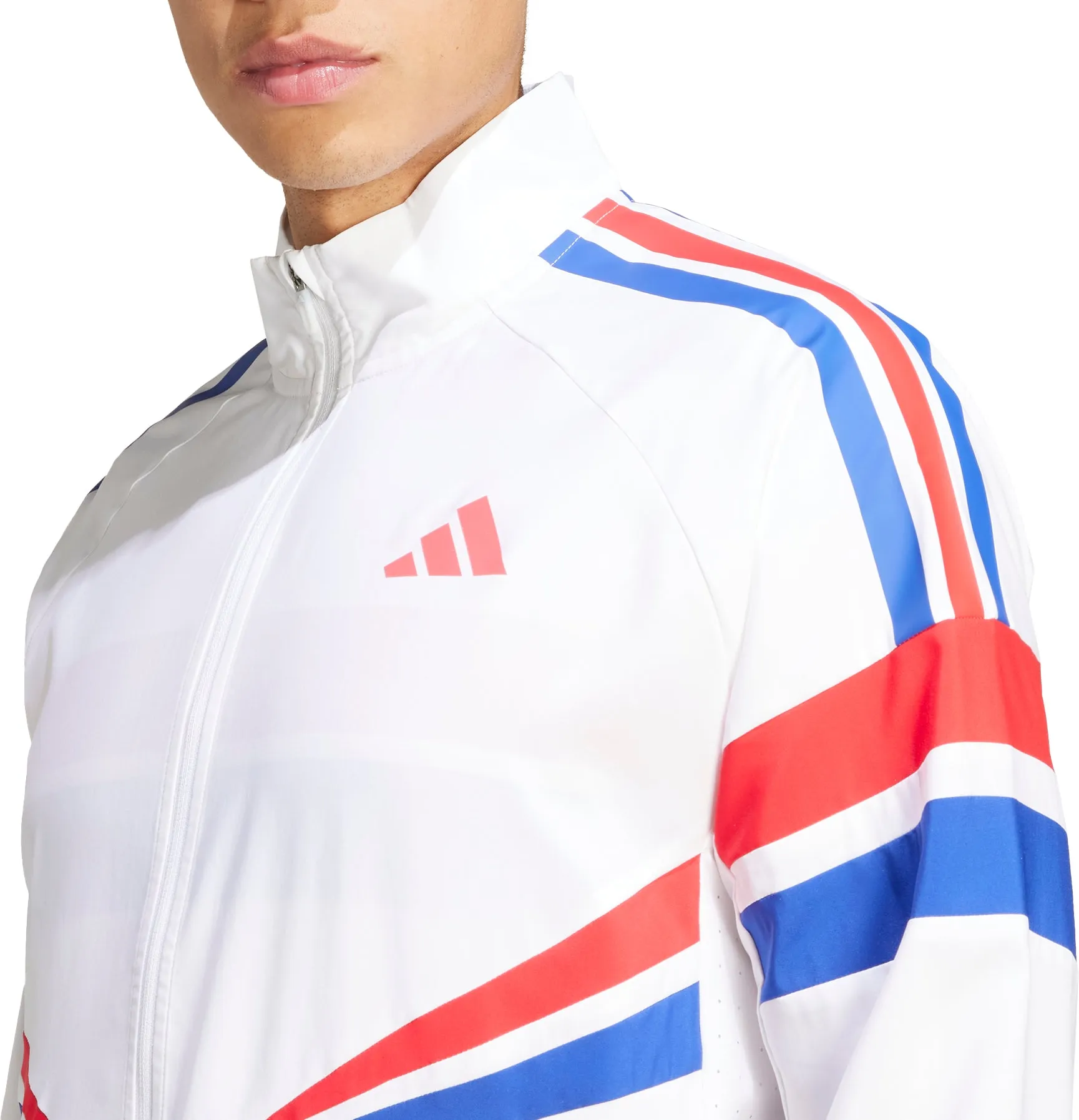 adidas Adizero Retro Mens Running Jacket - White