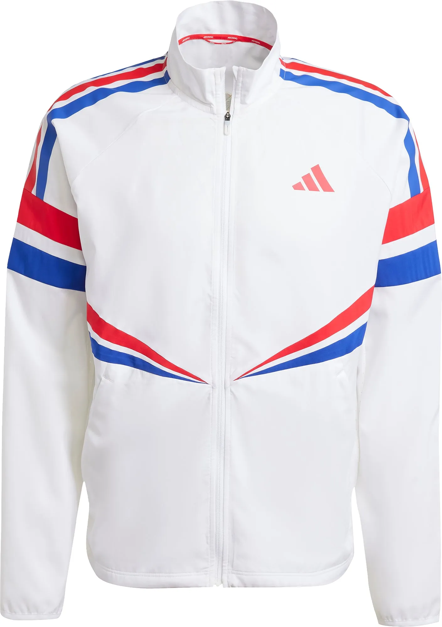 adidas Adizero Retro Mens Running Jacket - White