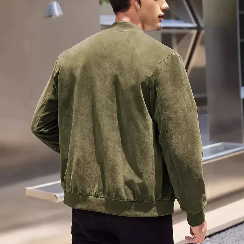 ALTITUDE SUEDE BOMBER JACKET