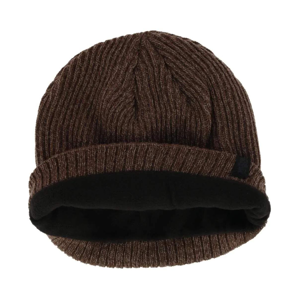 Angela & William Men's Fleece Lined Cable Knit Winter Beanie