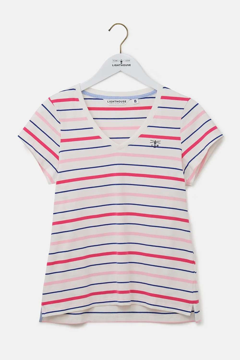 Ariana Tee - Pink Stripe