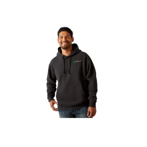 Ariat Mexico Flag Lockup Hoodie Black Heather