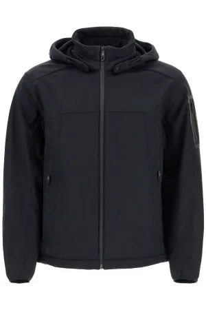 BLACK ADJUSTABLE HOODED COAT