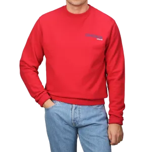 Bright Red Cotton Courchevel Sweater