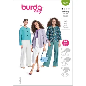 Burda Style Pattern 5830 Misses' Jacket B5830