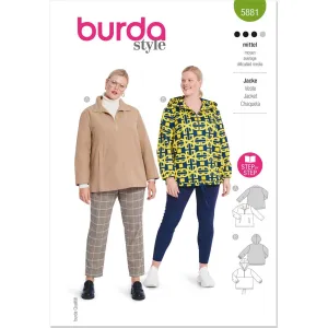 Burda Style Pattern 5881 Misses' Jacket B5881