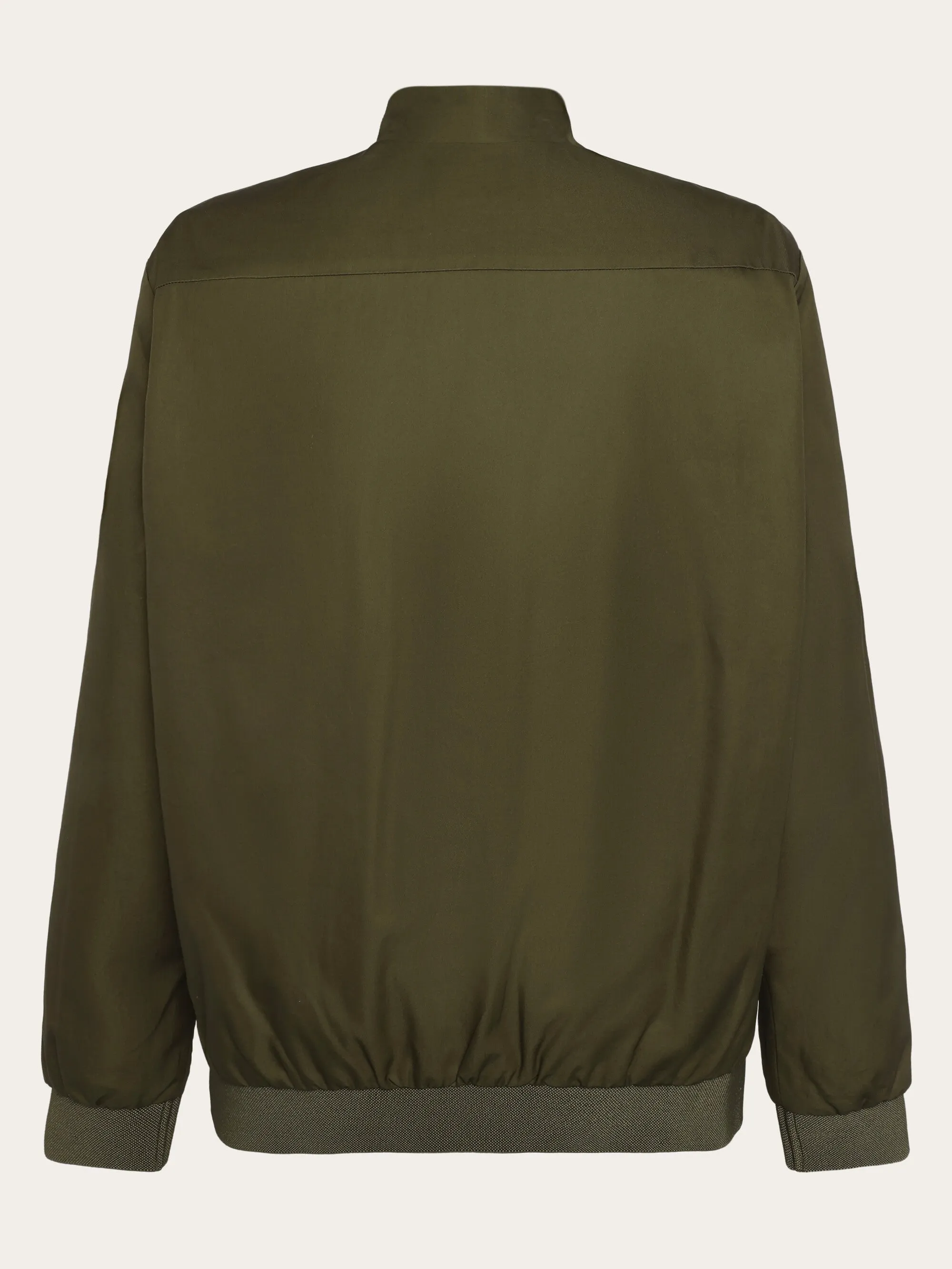 Canvas Light shell bomber jacket - GOTS/Vegan - Burned Olive