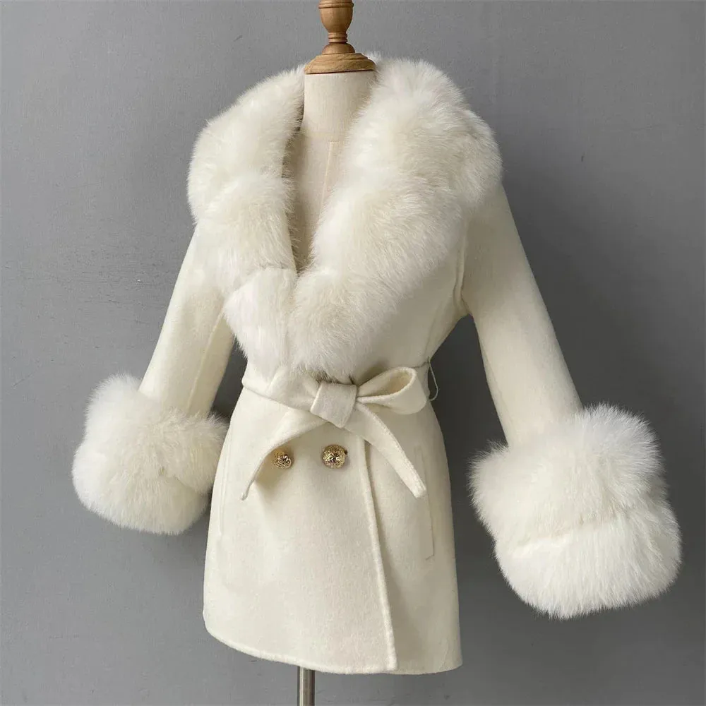 Cashmere Fur Wool Children's Coats