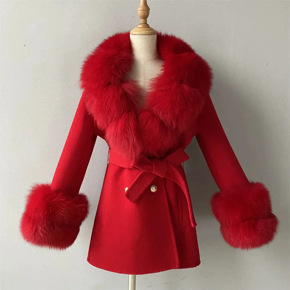 Cashmere Fur Wool Children's Coats