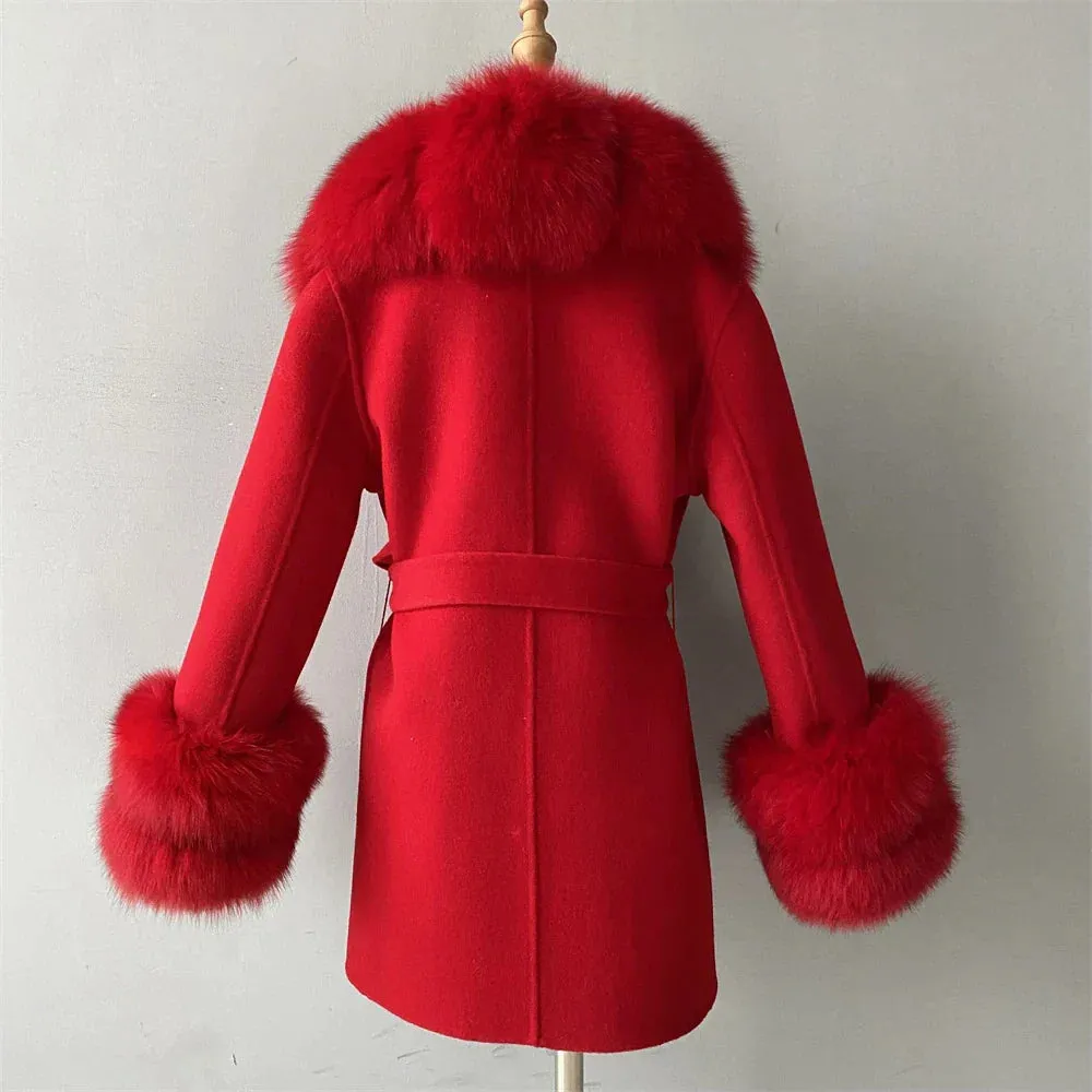 Cashmere Fur Wool Children's Coats