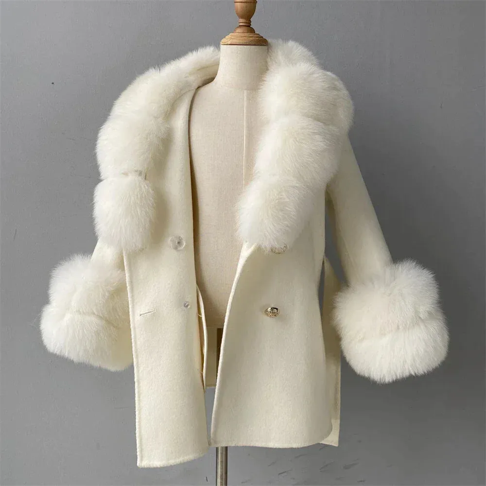 Cashmere Fur Wool Children's Coats