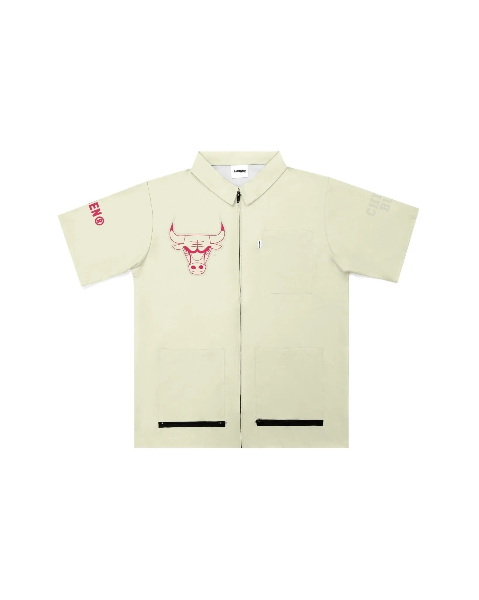 Chicago Bulls Tonal Cream Traditional Barber Jacket