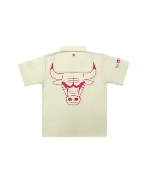 Chicago Bulls Tonal Cream Traditional Barber Jacket