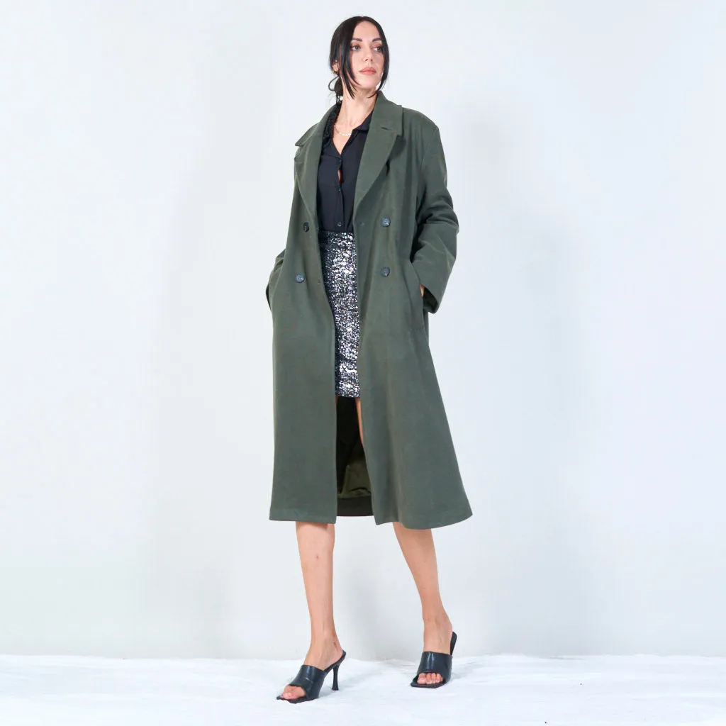 Classic double-breasted trench coat wholesale