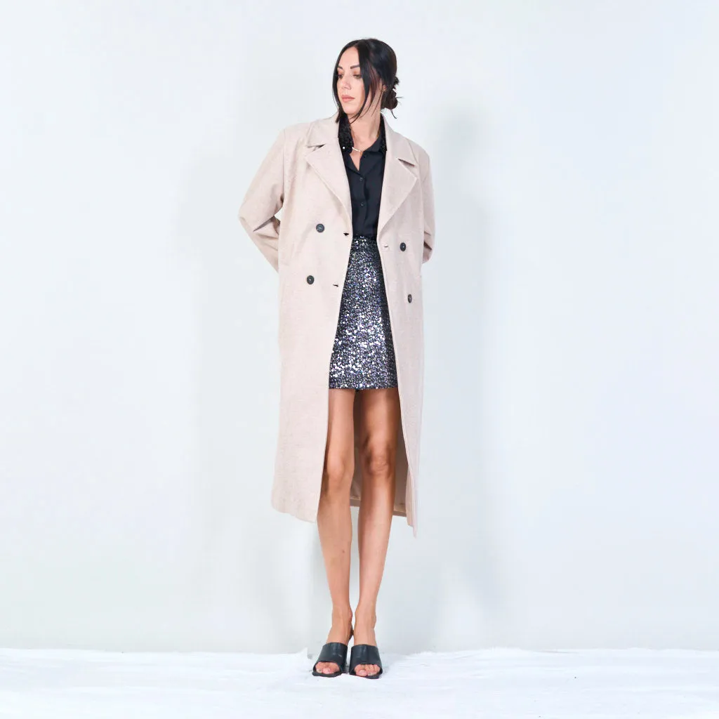 Classic double-breasted trench coat wholesale