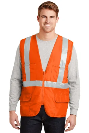 CornerStone ANSI 107 Mesh Back Safety Vest, Safety Orange