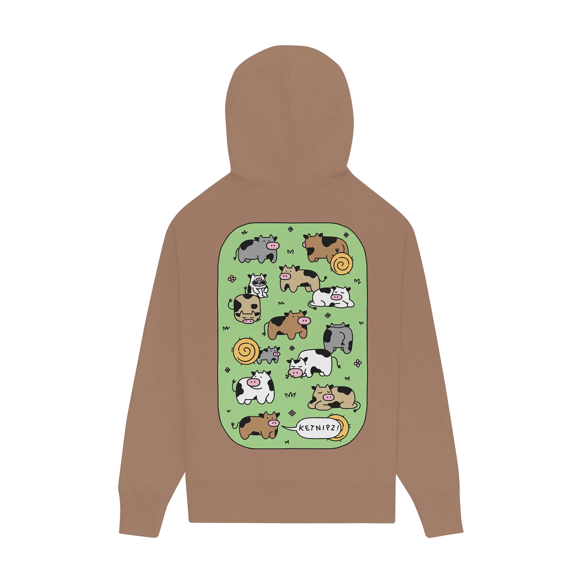 Cow Bean Saddle Hoodie