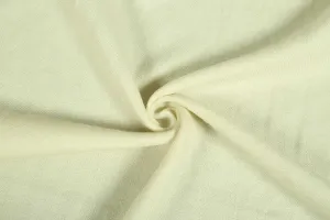 Cream Plain Herringbone Wool Fabric