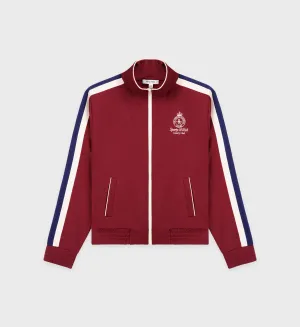 Crown Track Jacket - Merlot/Cream/Navy