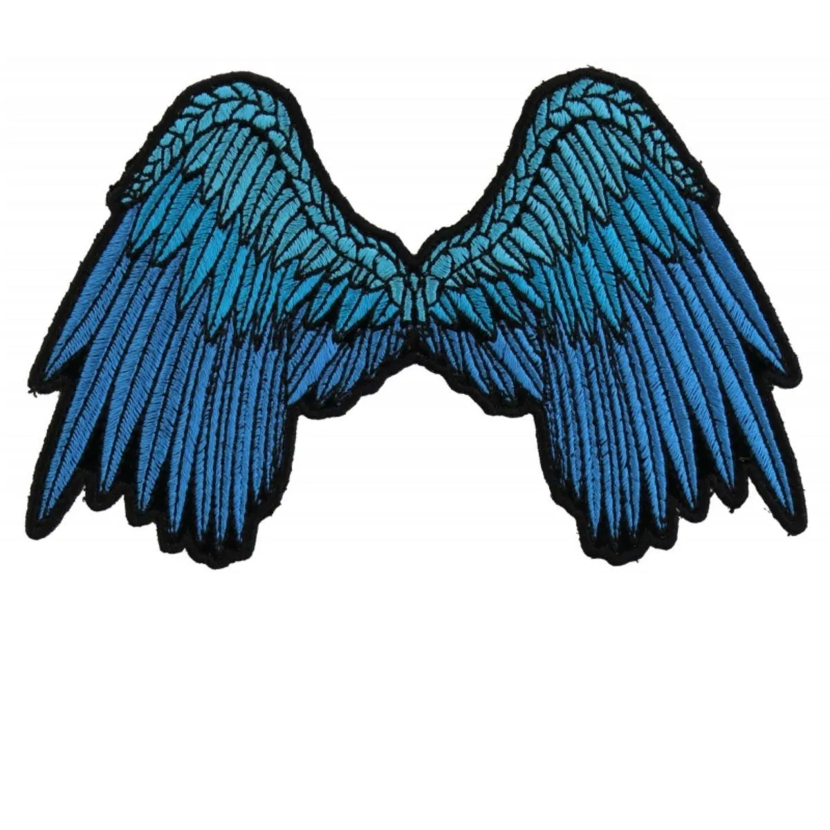 Daniel Smart Small Beautiful Angel Wings Blue Patch, 5 x 3 inches