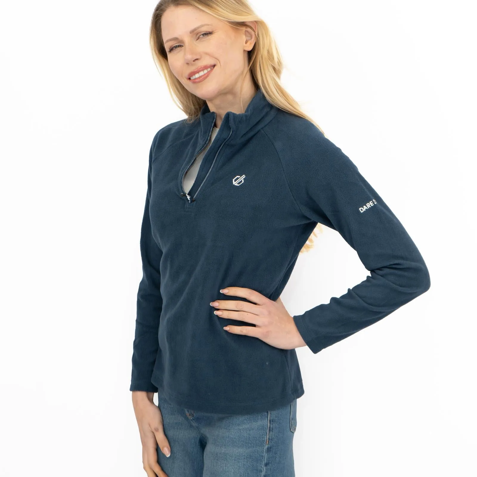 Dare 2B Womens Fleece Jacket Lightweight Freeform Half Zip Blue