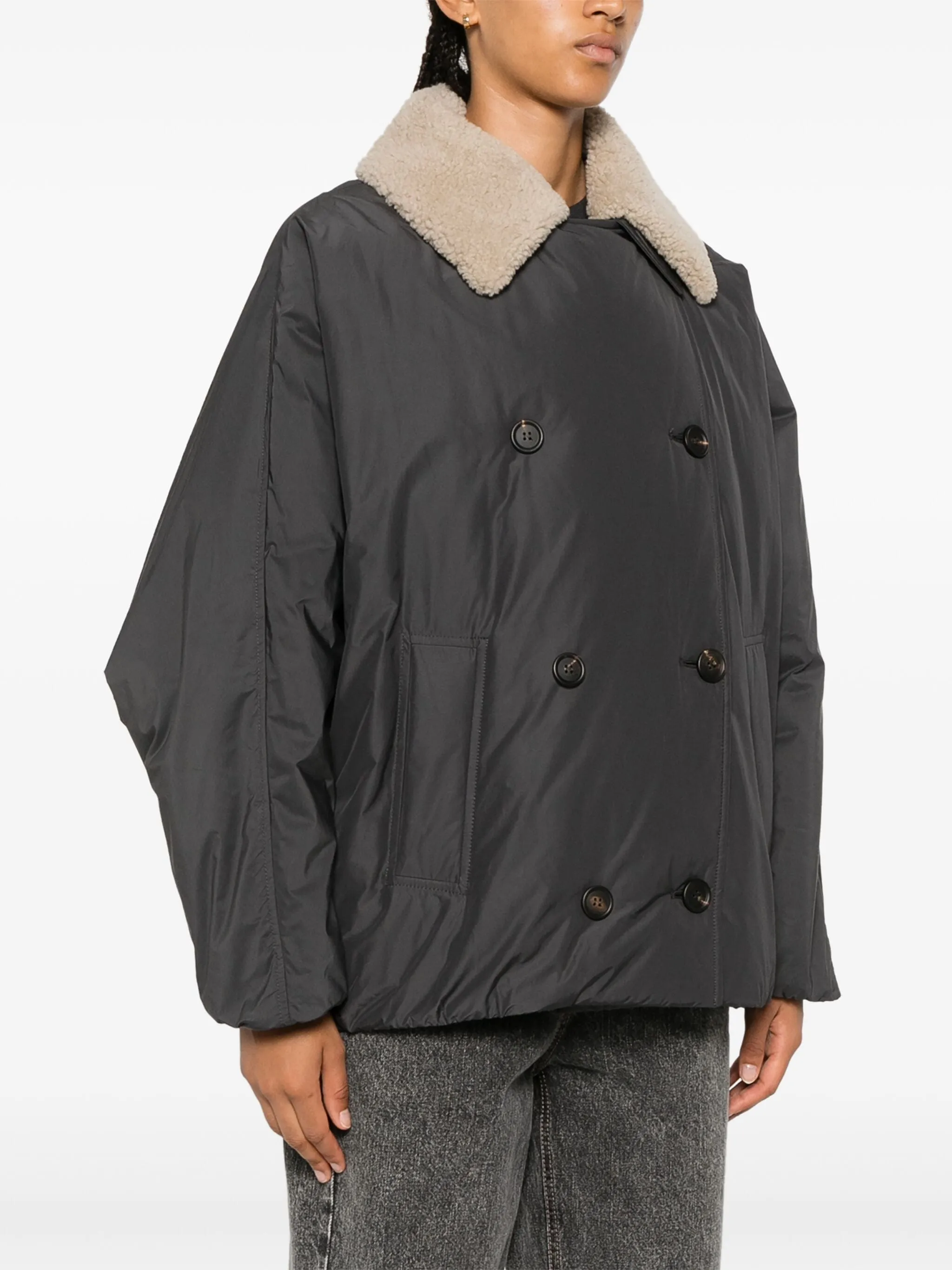 Double-Breasted Puffer Jacket