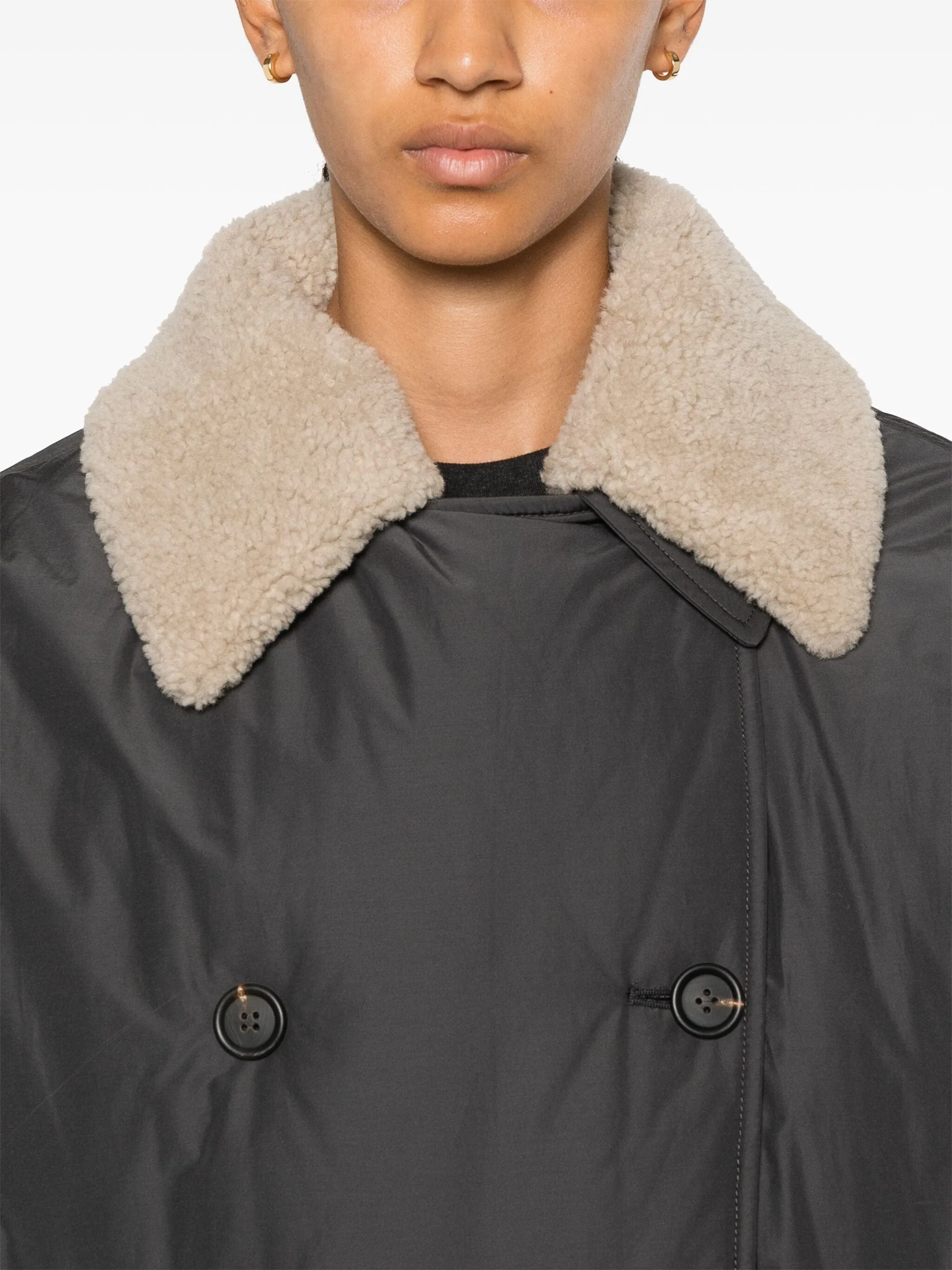 Double-Breasted Puffer Jacket