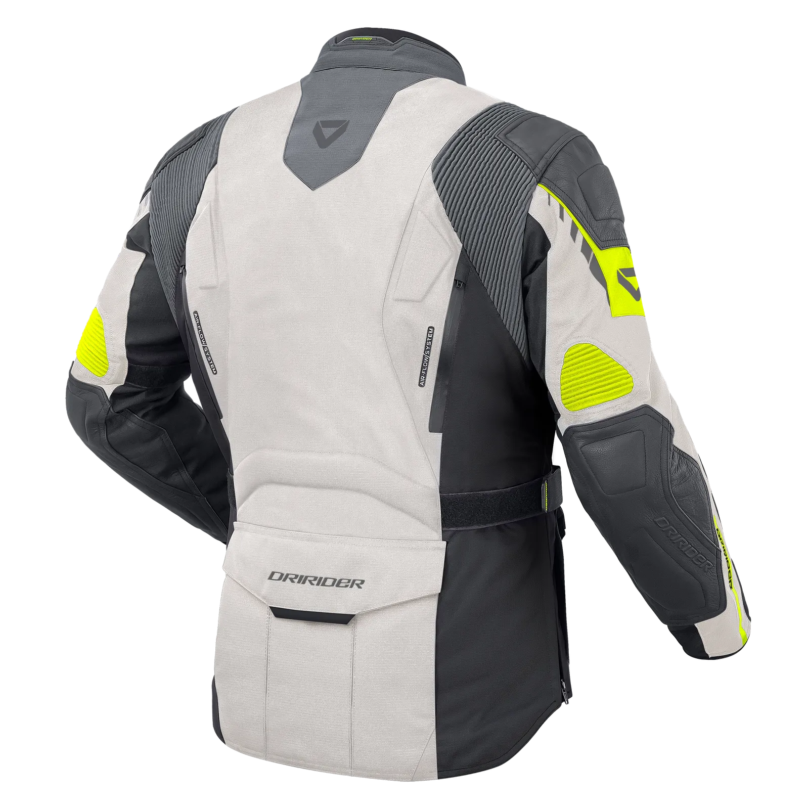 DRIRIDER NORDIC V GREY/LIME TEXTILE JACKET