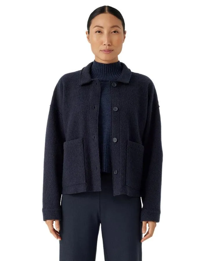 Eileen Fisher Boxy Wool Jacket