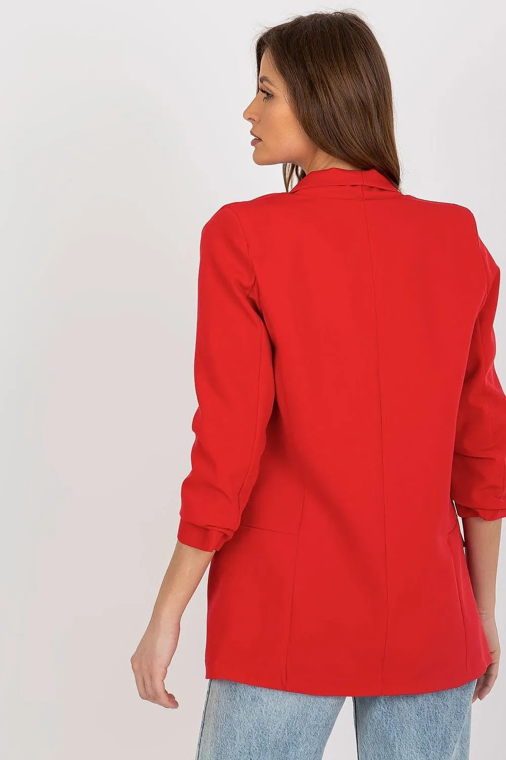 Elegant Italian 3/4 Sleeve Moda Jacket for Timeless Style