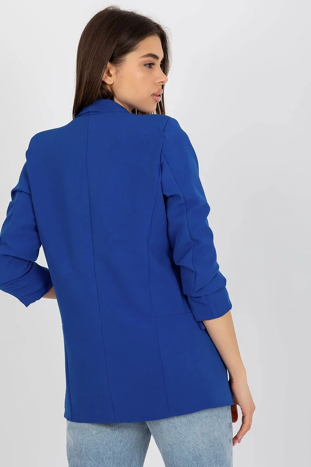 Elegant Italian 3/4 Sleeve Moda Jacket for Timeless Style