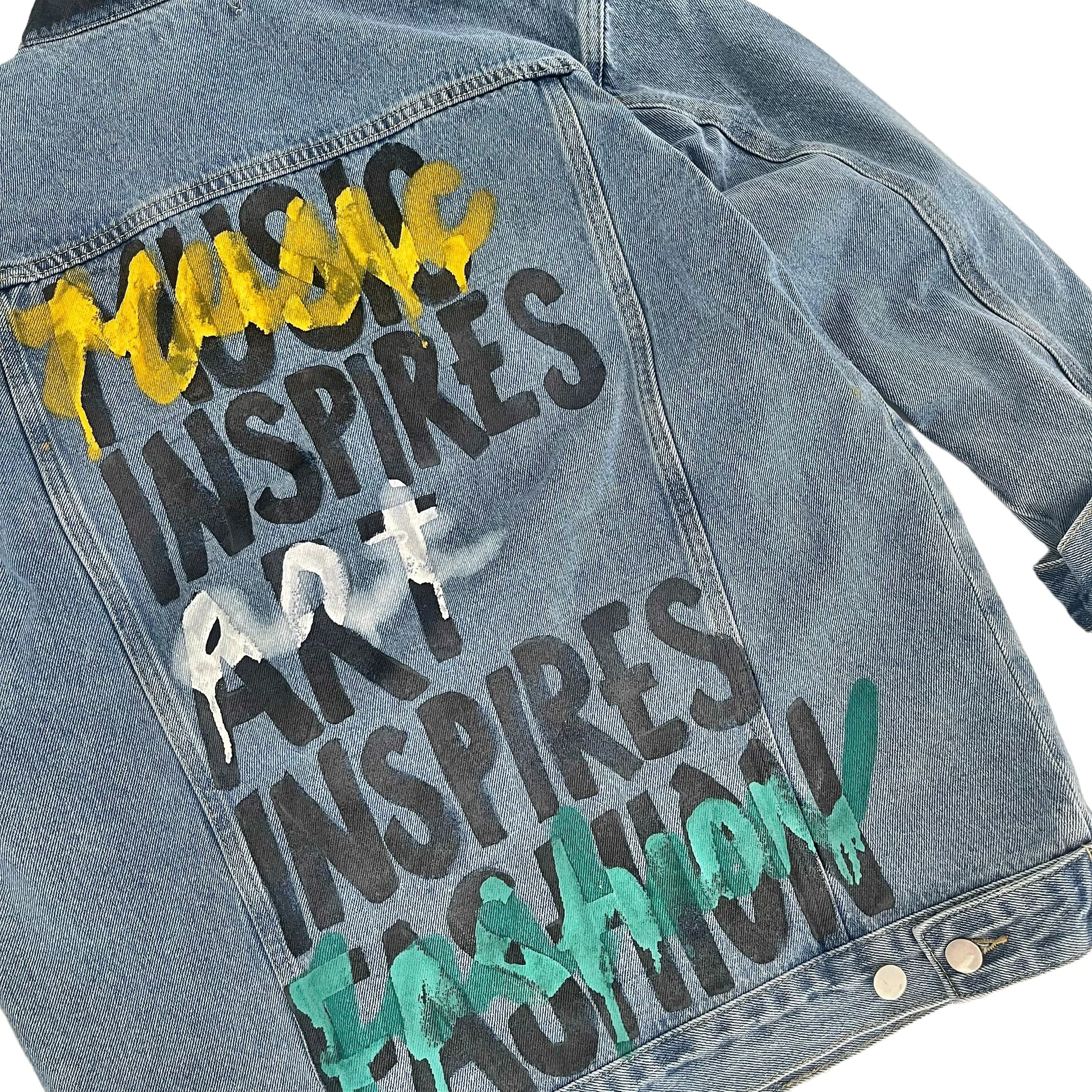 'Fashion Is Art' Denim Jacket