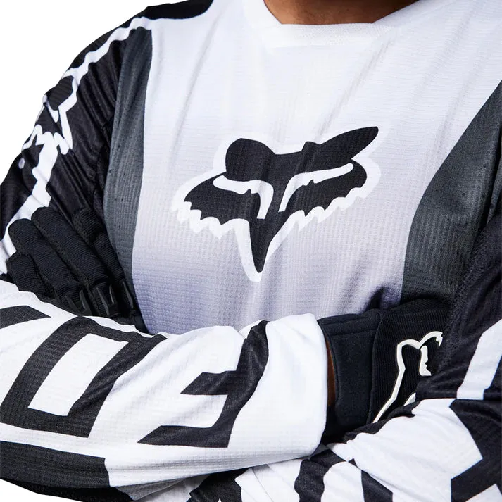 FOX 180 LEED JERSEY BLACK/WHITE