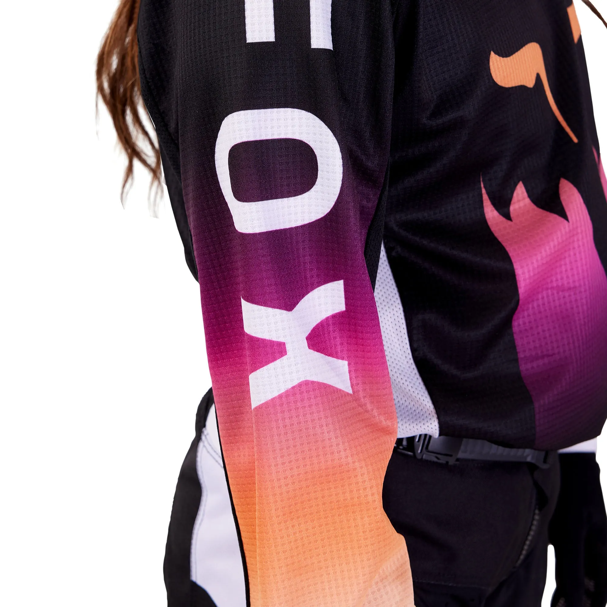 Fox Racing Youth 180 Flora Offroad Jersey Black