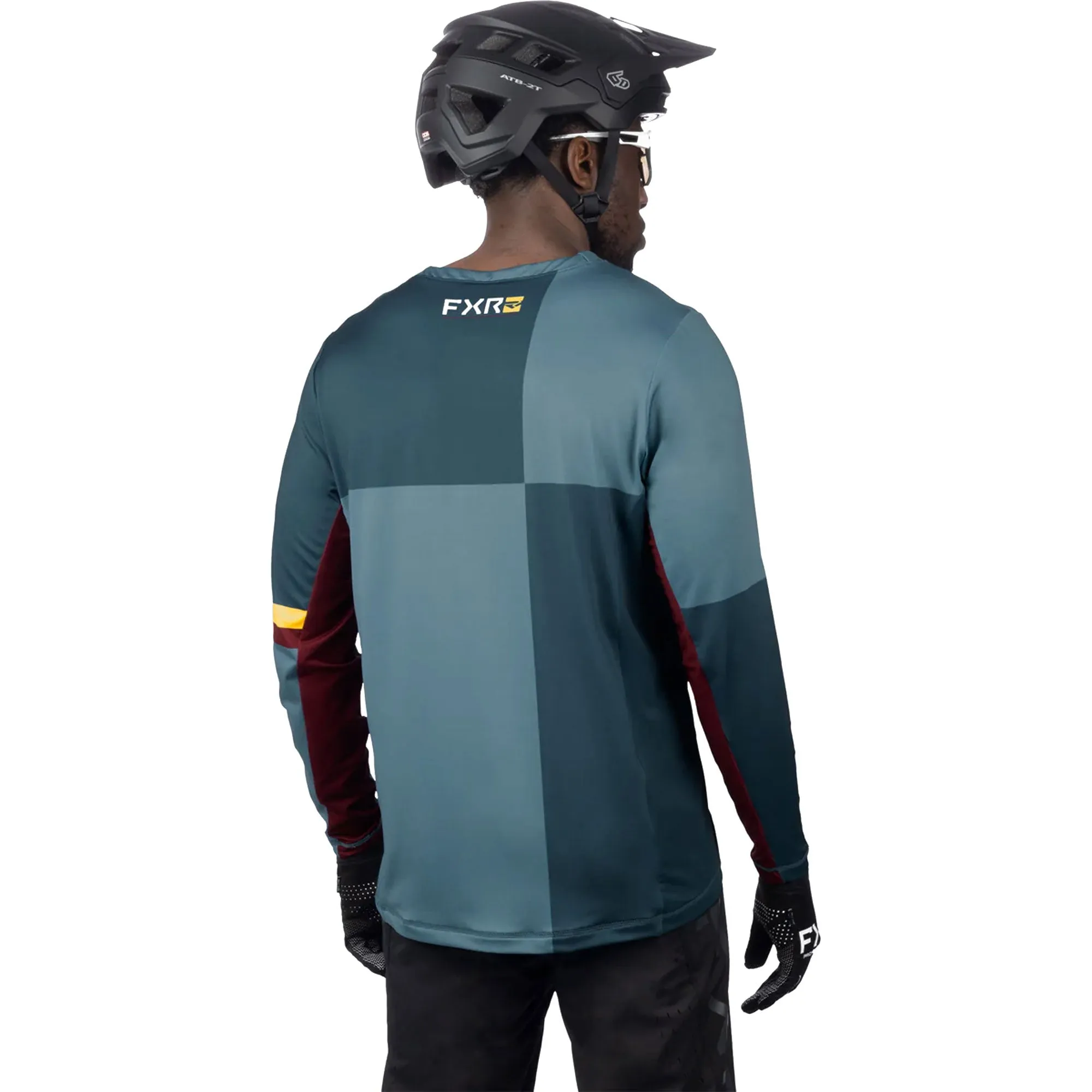 FXR ProFlex UPF Long Sleeve Offroad Jersey Steel/Sundial Blue