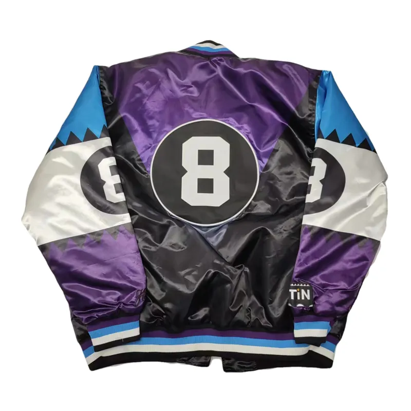 GEARHEAD MARTIN NUMBER 8 HIPHOP STYLE QUILTED BOMBER JACKET