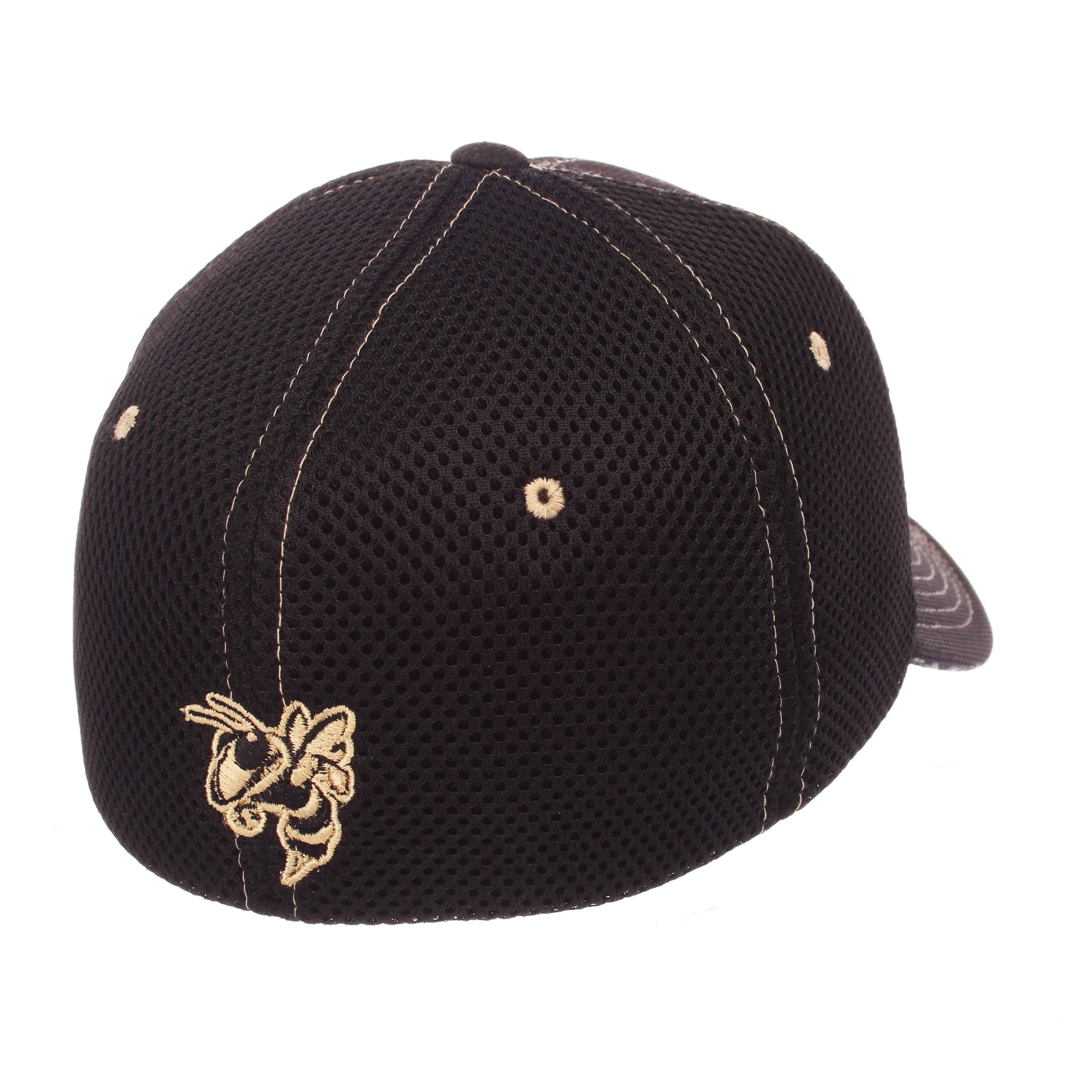 Georgia Tech Yellow Jackets Zephyr "Undertaker" Mesh Stretch Fit Hat Cap (M/L)