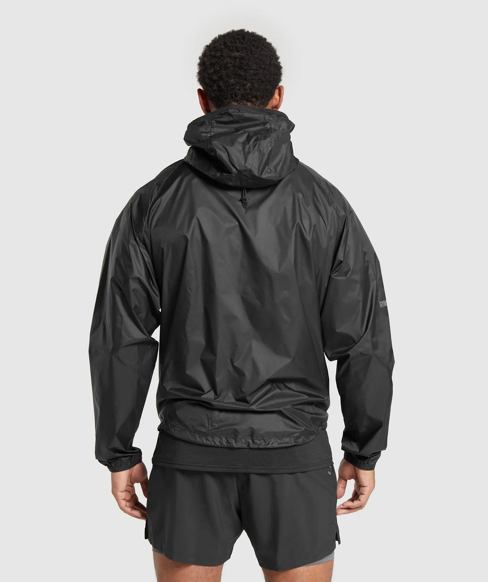 Gymshark Bude Packaway Shell - Black