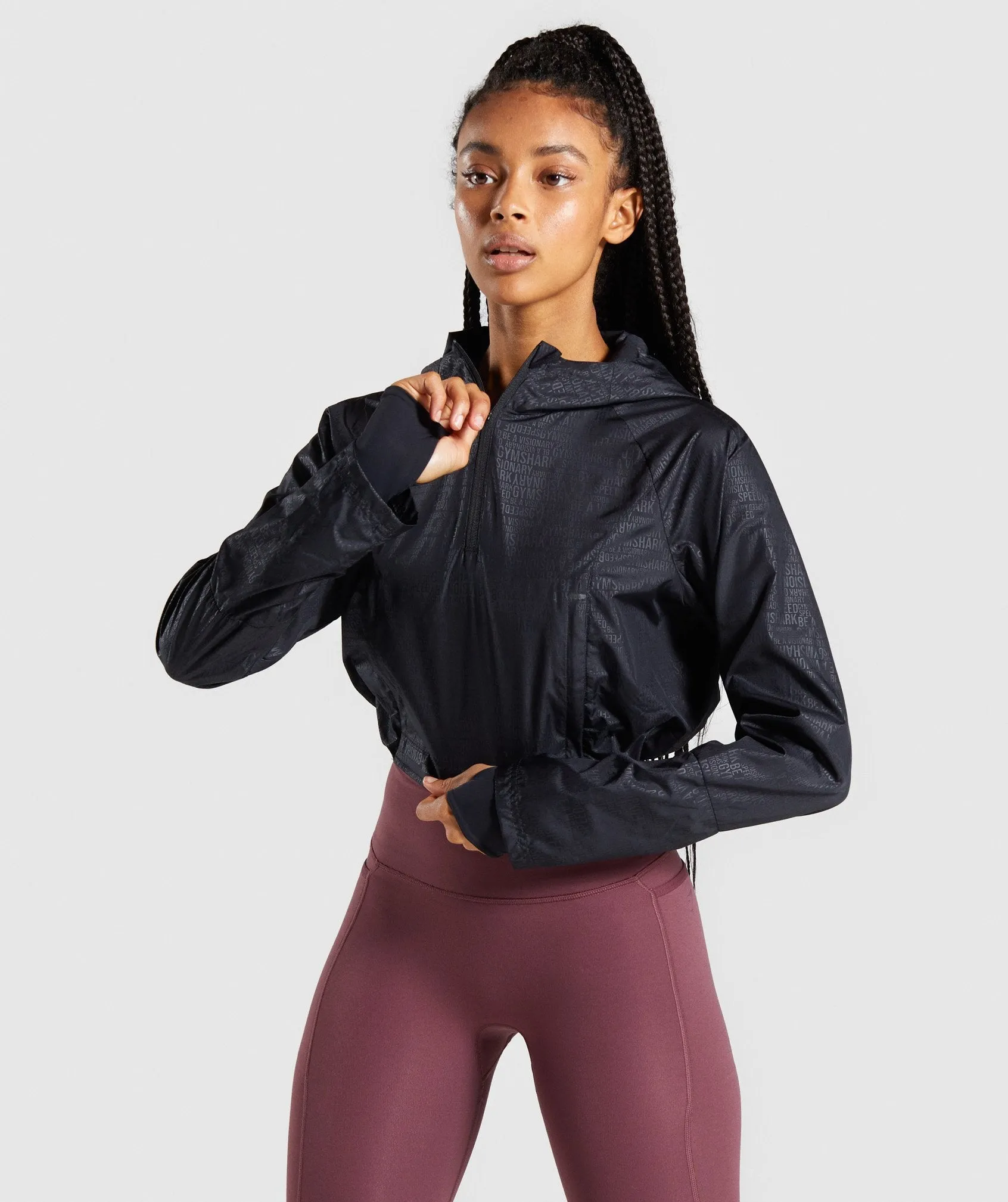 Gymshark Speed 1/4 Zip Jacket - Black