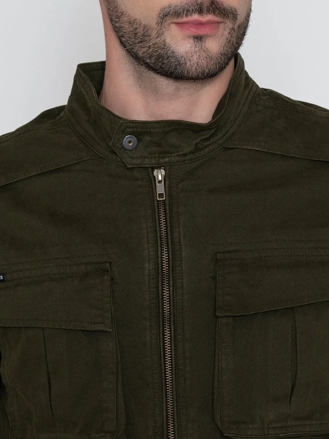 HUNTER GREEN ROCKER JACKET.