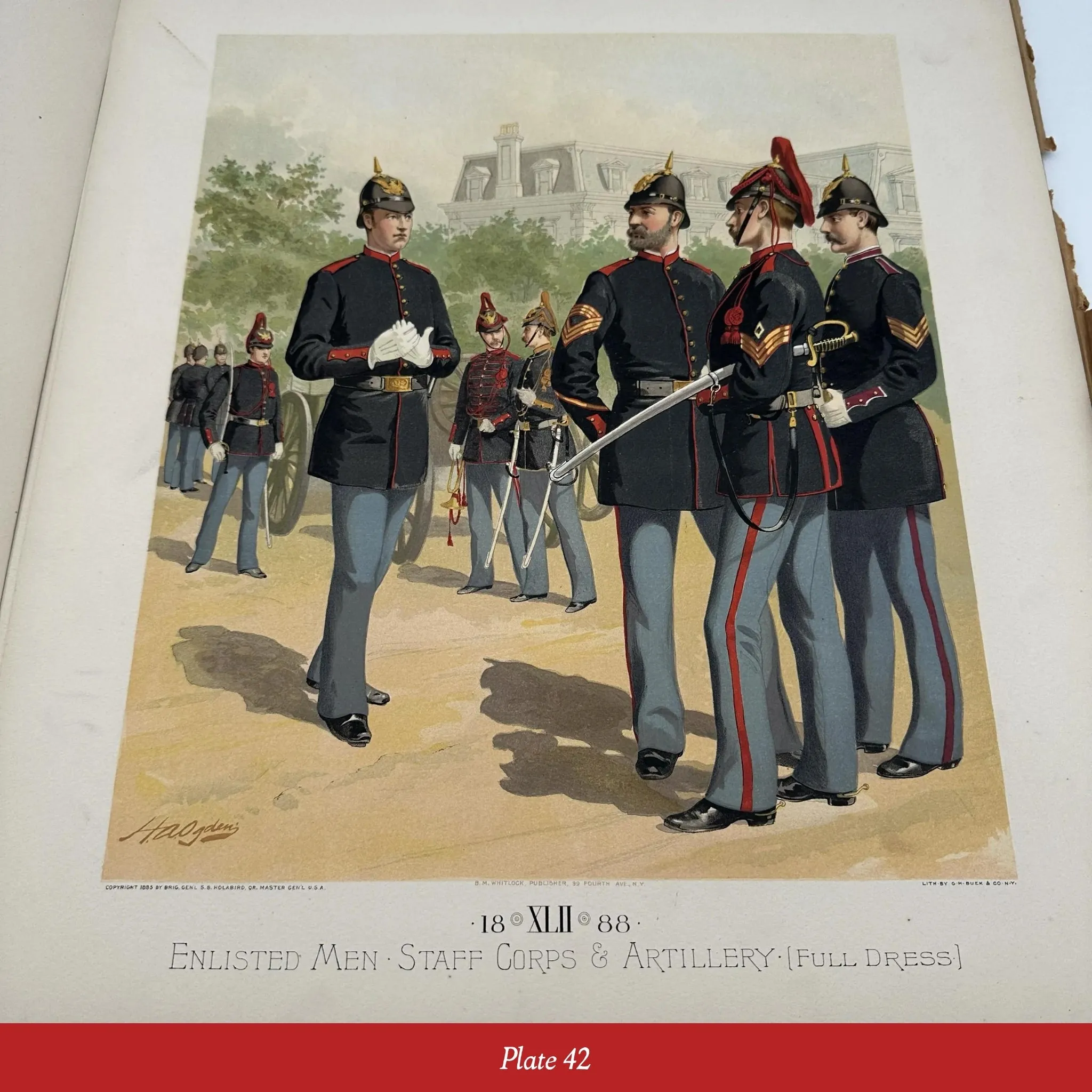 Illustrations of US Army Uniforms 1774 to 1889 by Henry A. Ogden — Commissioned by the Quartermaster General of the Army